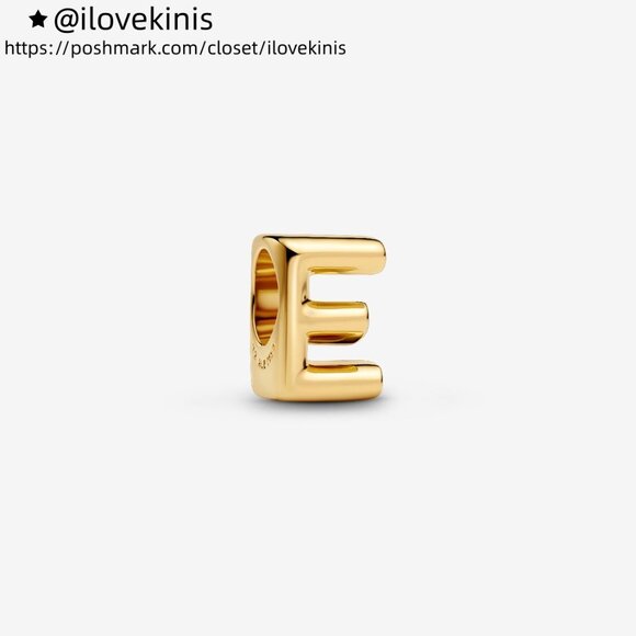 Pandora Letter E Alphabet Charm - Picture 1 of 4